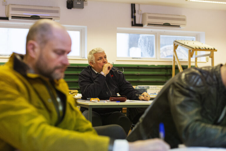 Students at passivhaus retrofit course